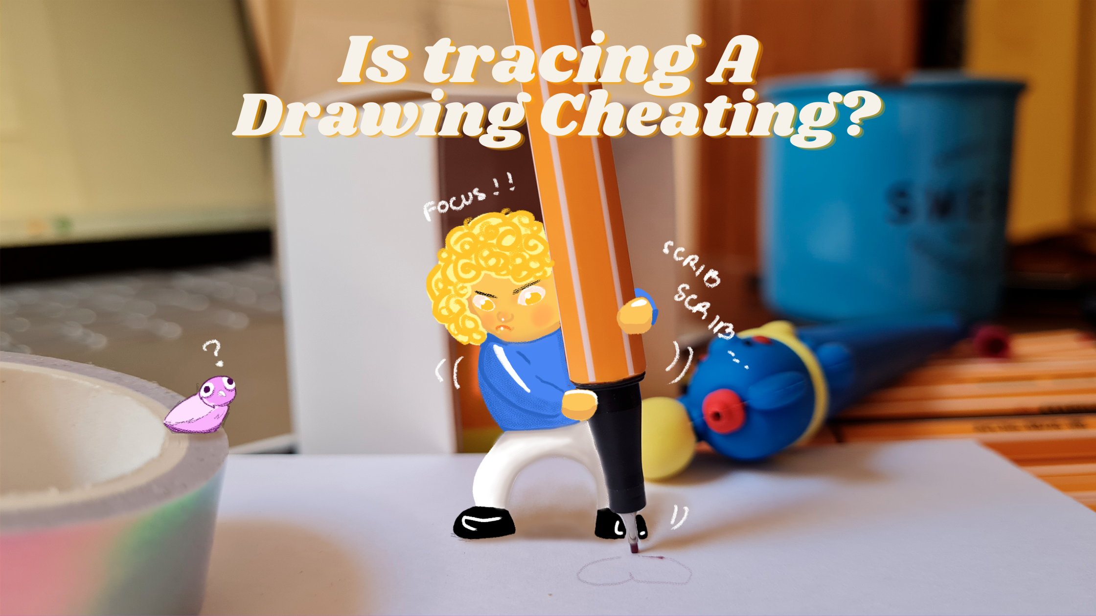 Is tracing a drawing cheating?